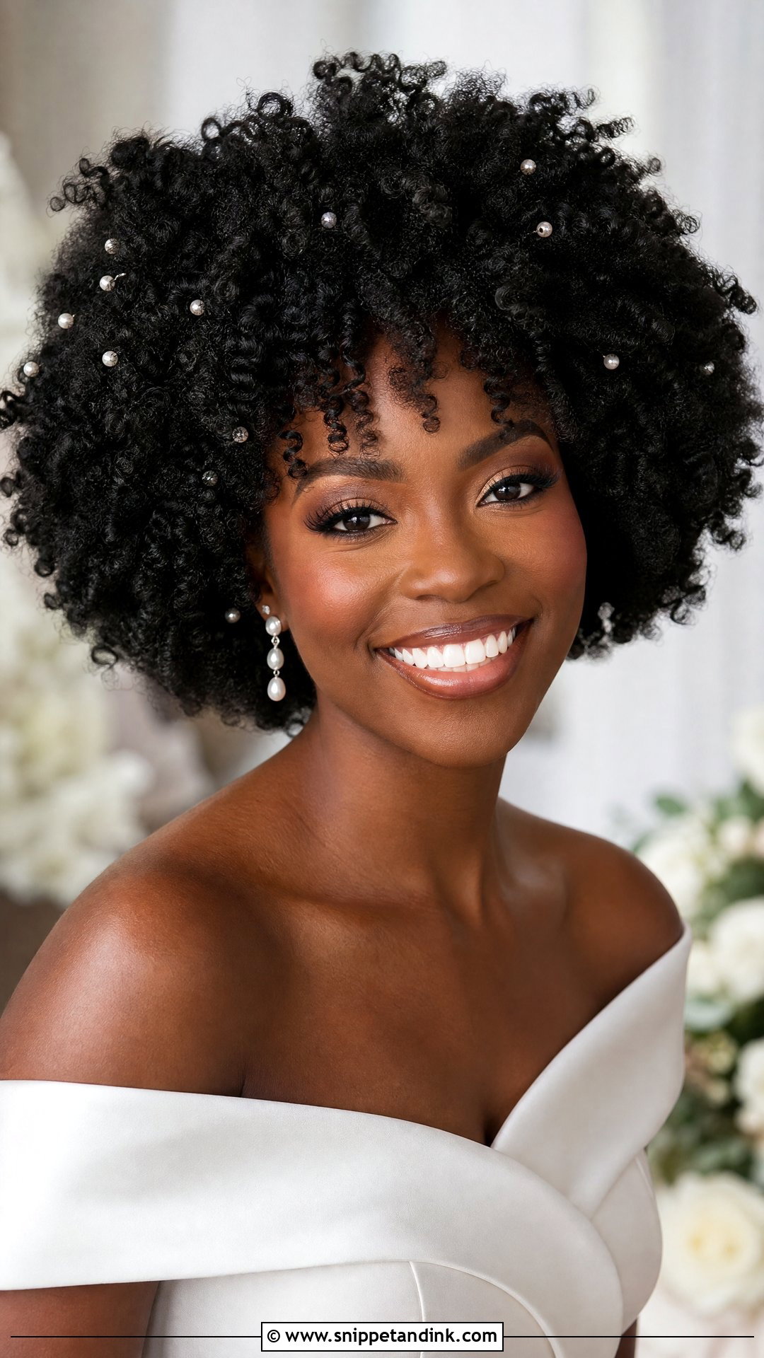 Wedding Hair Down Curly Afro - Snippet and Ink - 20 Wedding Hair Down Curls