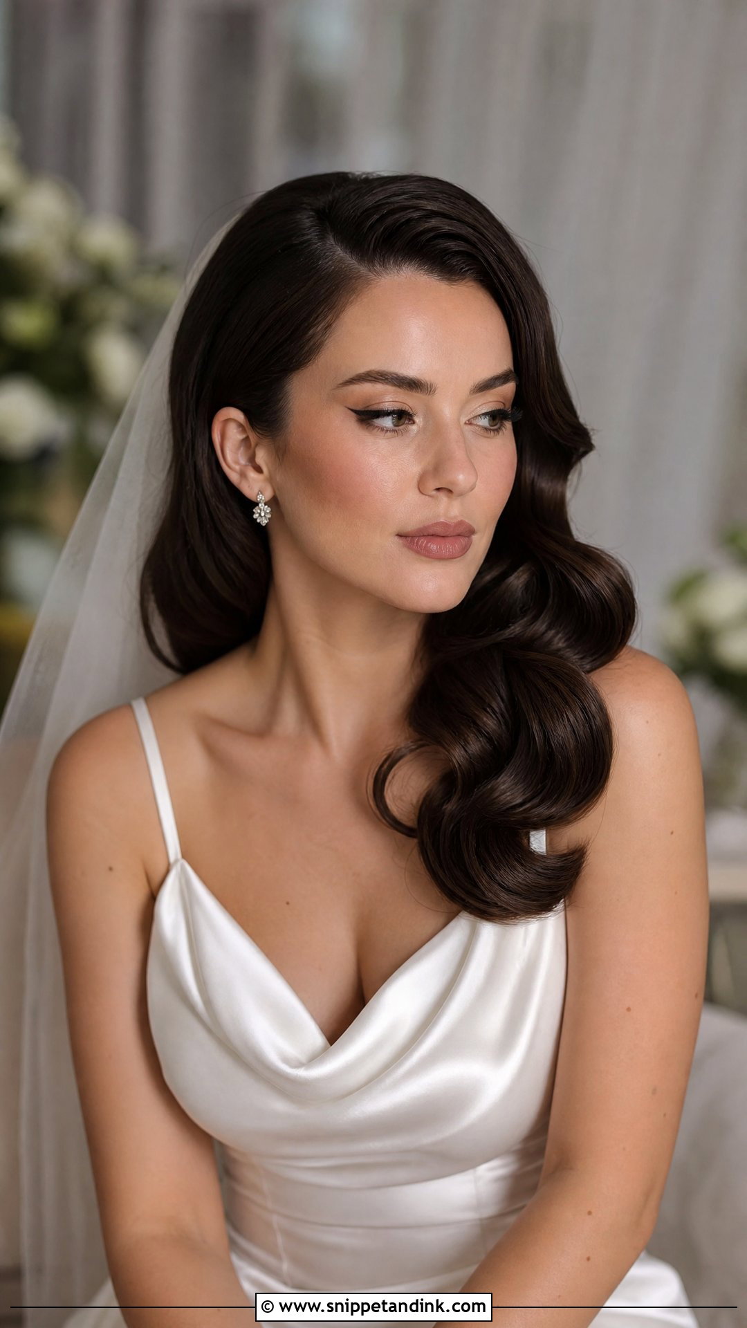 Wedding Hair Down Hollywood Curls - Snippet and Ink - 20 Wedding Hair Down Curls