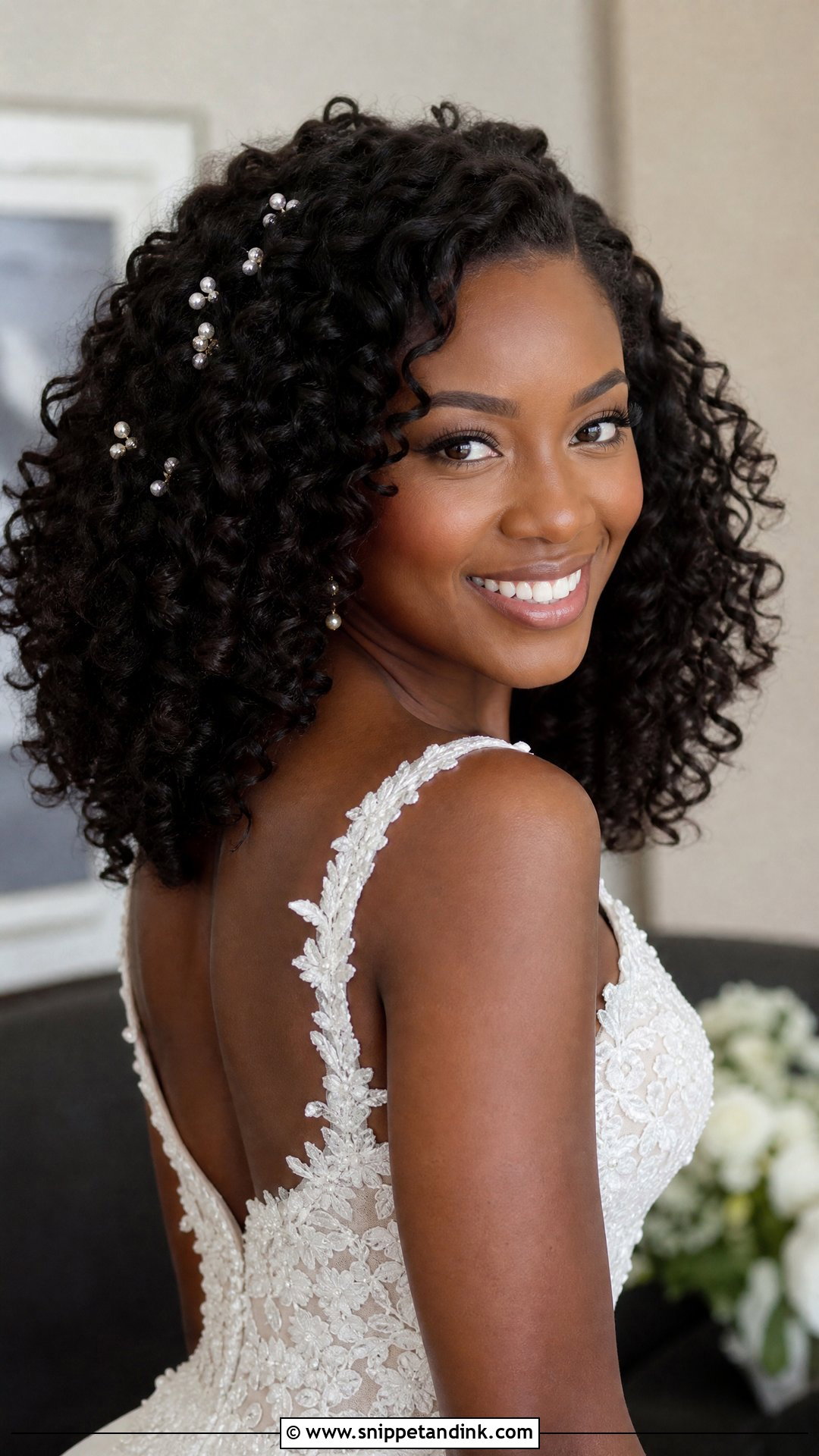 Wedding Hair Down Natural Curls - Snippet and Ink - 20 Wedding Hair Down Curls