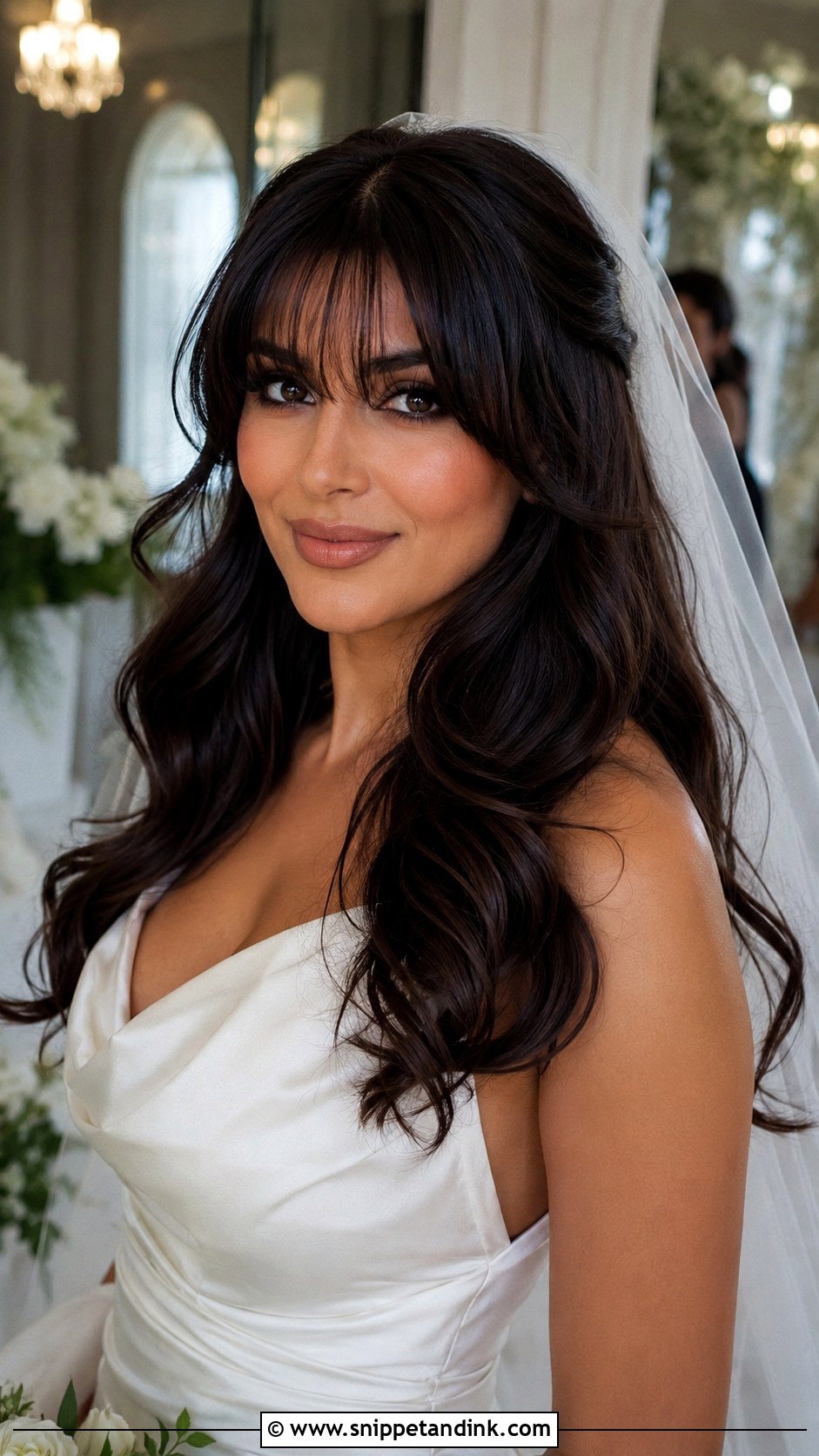 Wedding Hair Down With Bangs - Snippet and Ink - 20 Bride Hair with Bangs