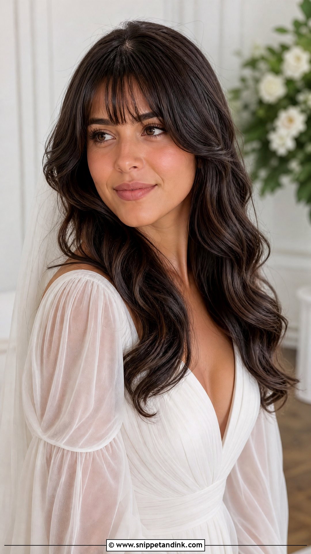 Wedding Hair Down With Bangs - Snippet and Ink - 15 Bang Wedding Hairstyles