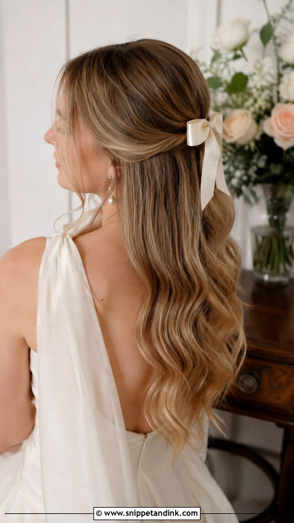 Wedding Hair Down With Bow - Snippet and Ink - 15 Wedding Hair Ideas Down