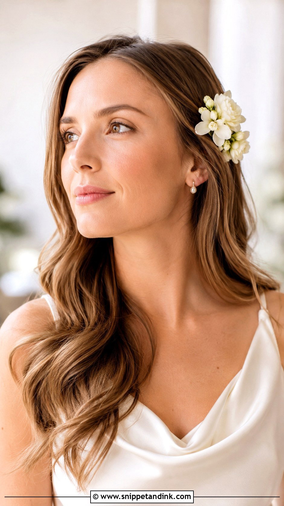Wedding Hair Down With Flowers - Snippet and Ink - 15 Wedding Hairstyle with Flowers