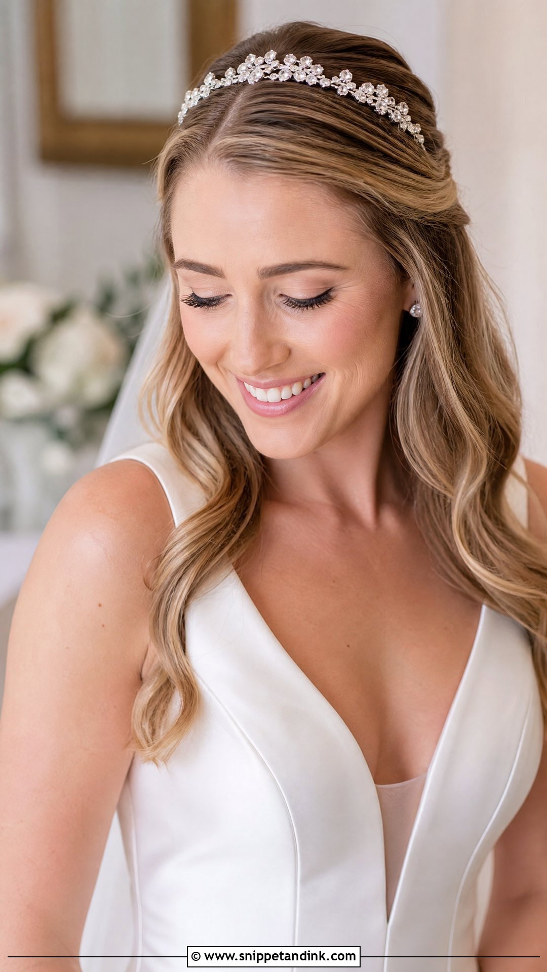 Wedding Hair Down With Headband - Snippet and Ink - 20 Long Hair Wedding Styles All Down