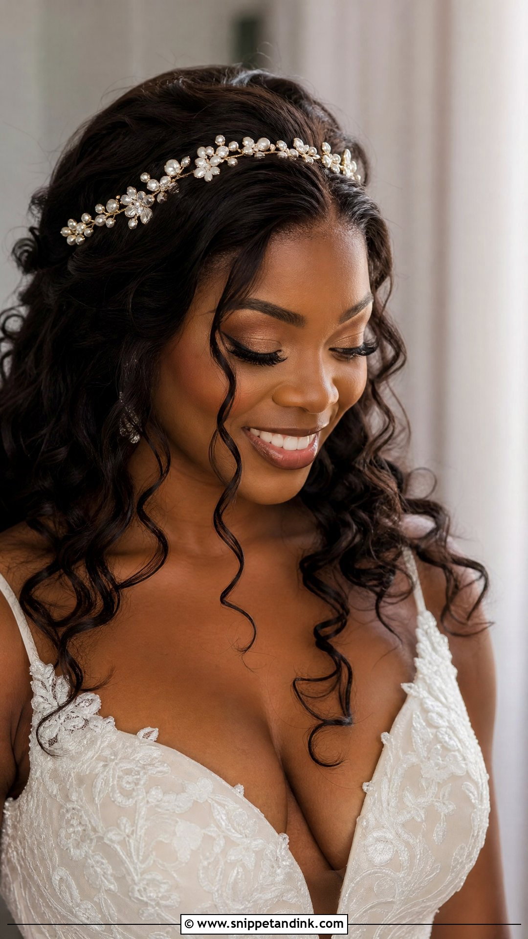 Wedding Hair Down With Headband And Curls - Snippet and Ink - 20 Wedding Hair Down with Headband Ideas