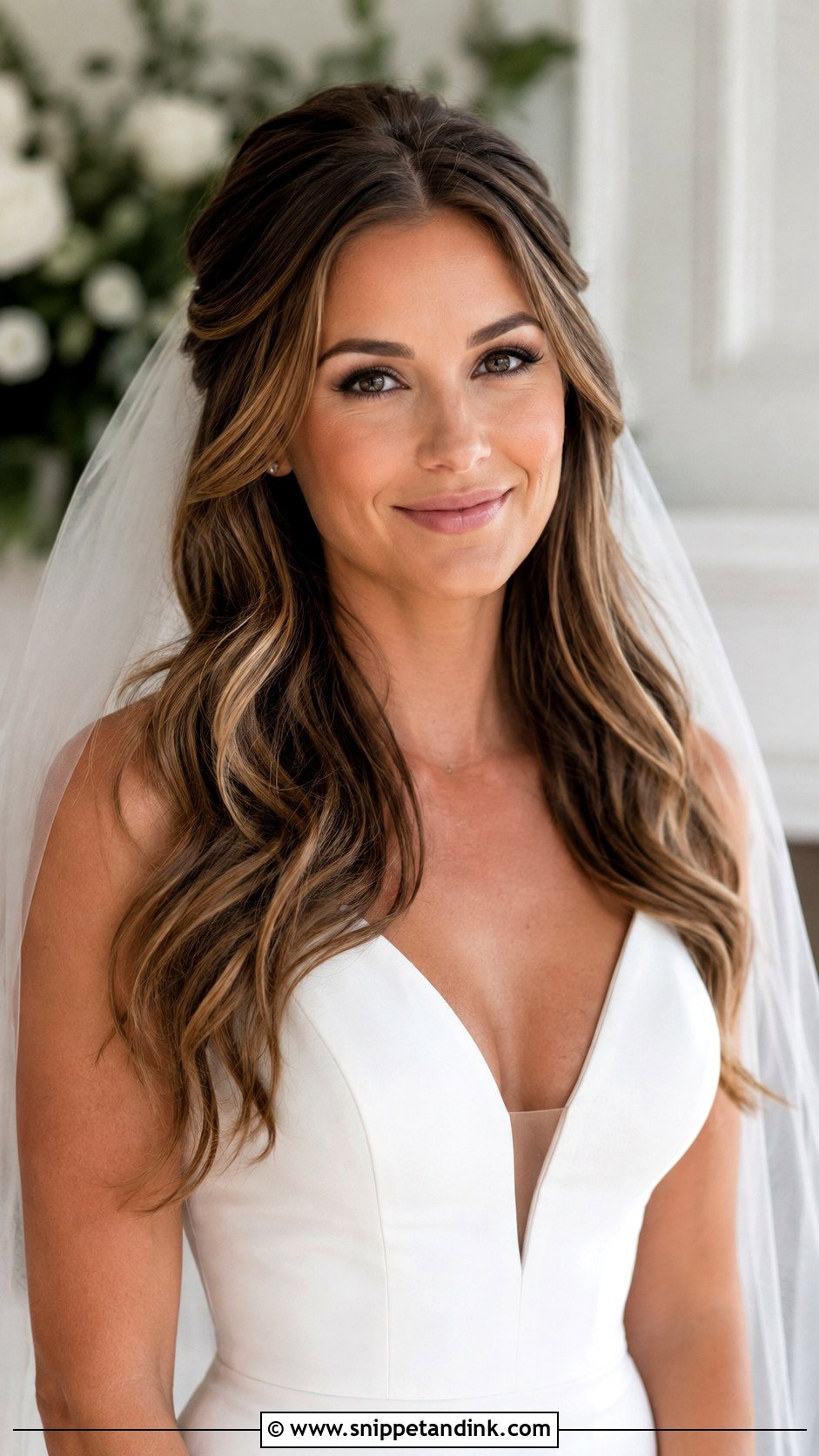 Wedding Hair Down With Long Layers Tucked Behind Ears - Snippet and Ink - 15 Wedding Hair Down Tucked Behind Ears Ideas