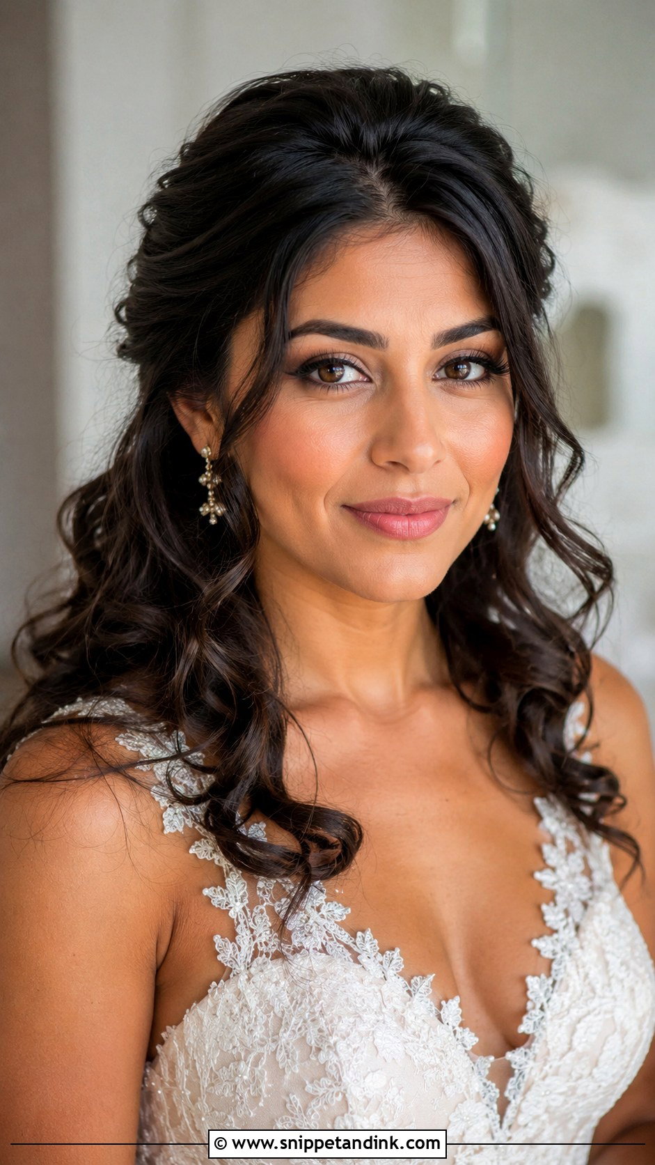 Wedding Hair Down With Loose Curls Tucked Behind Ears - Snippet and Ink - 15 Wedding Hair Down Tucked Behind Ears Ideas