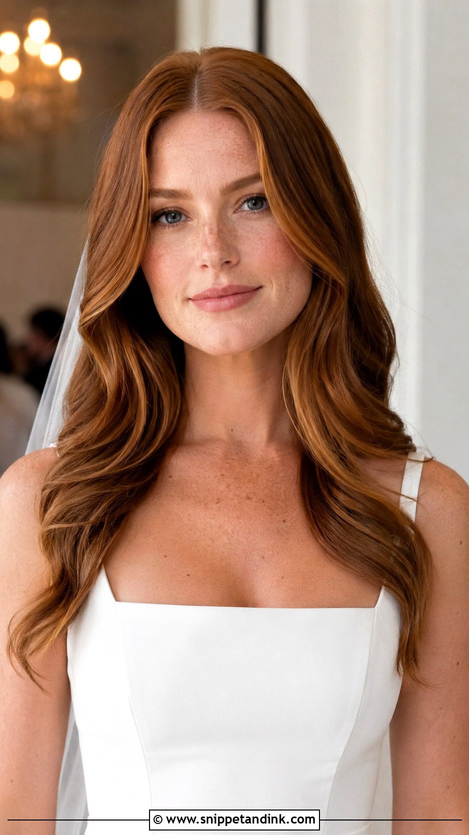 Wedding Hair Down With Middle Part - Snippet and Ink - 15 Wedding Hair Ideas Down