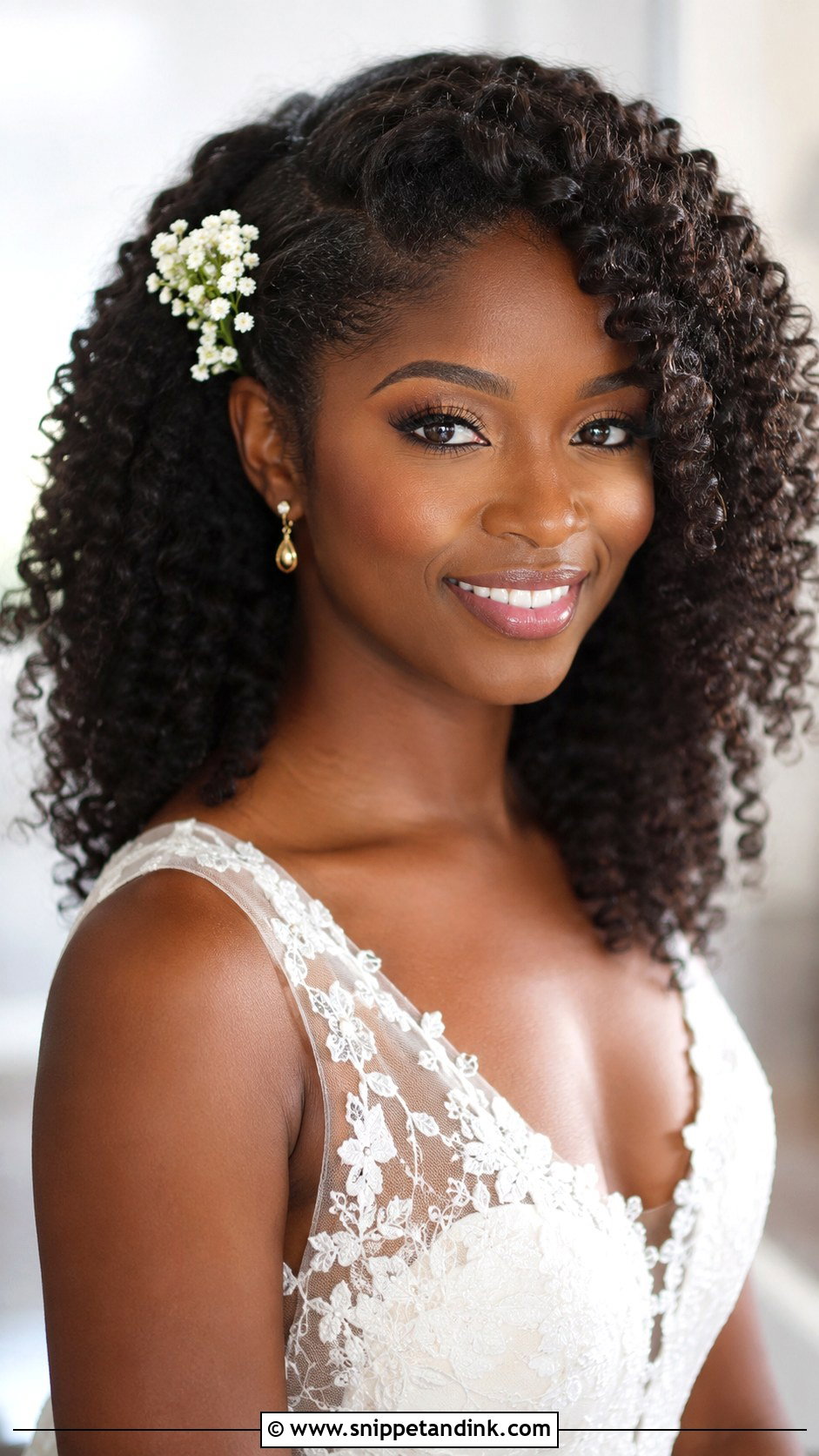 Wedding Hair Down With Natural Curls - Snippet and Ink - 15 Wedding Hair Ideas Down