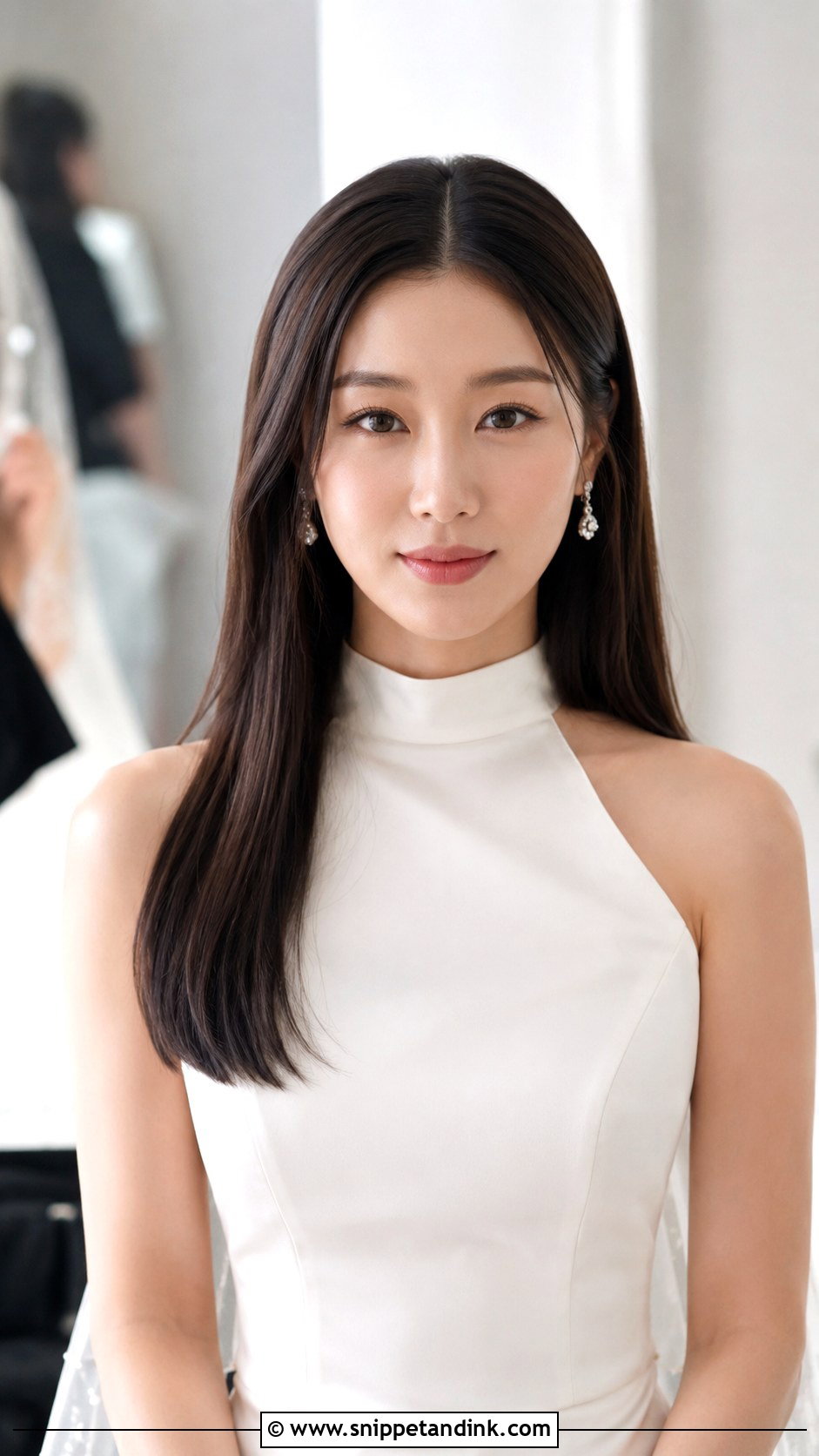 Wedding Hair Down With Sleek Straight Hair - Snippet and Ink - 15 Wedding Hair Ideas Down