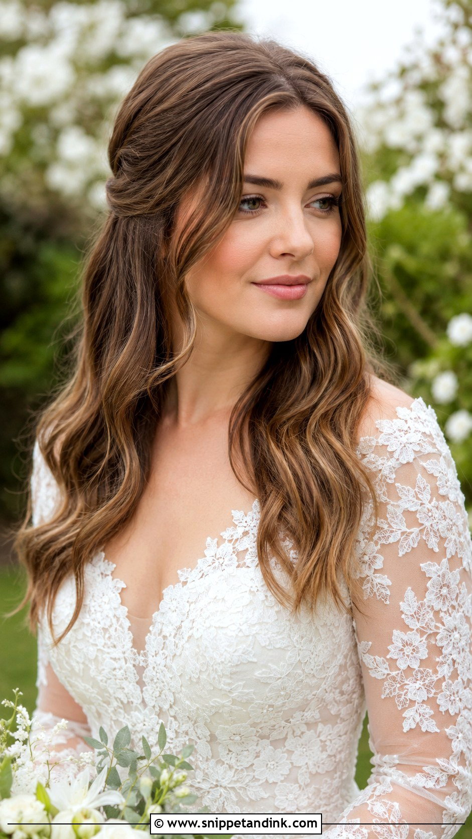 Wedding Hair Down With Soft Waves - Snippet and Ink - 15 Wedding Hair Ideas Down
