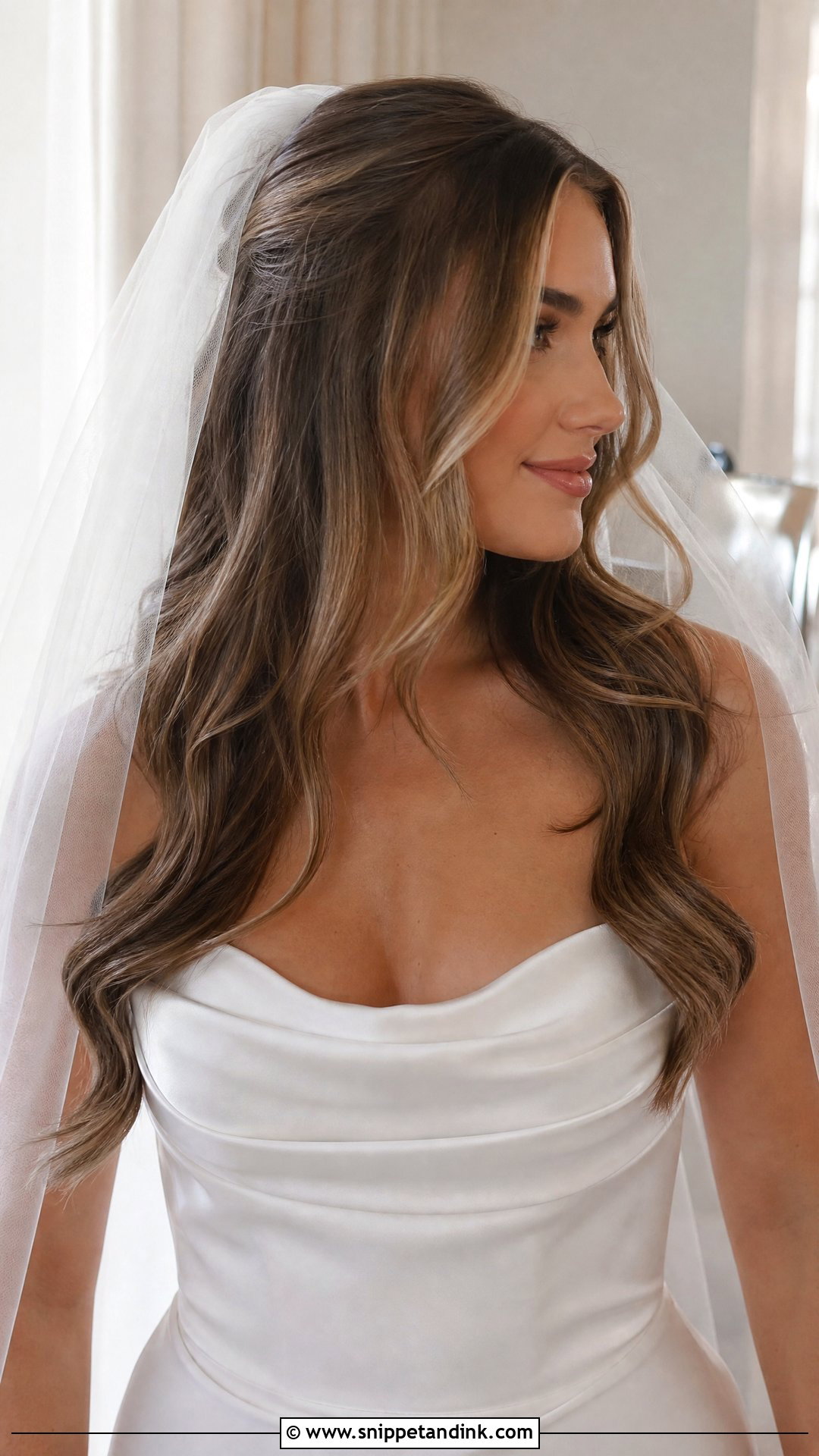Wedding Hair Down With Veil - Snippet and Ink - 20 Romantic Wedding Hair Down Ideas