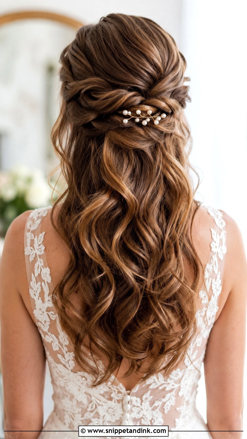 Wedding Hair Half Up Half Down - Snippet and Ink - 20 Dream Wedding Hair Ideas