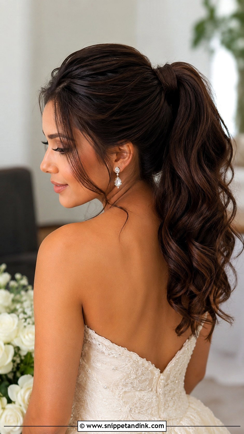 Wedding Hair High Ponytail - Snippet and Ink - 20 Dream Wedding Hair Ideas
