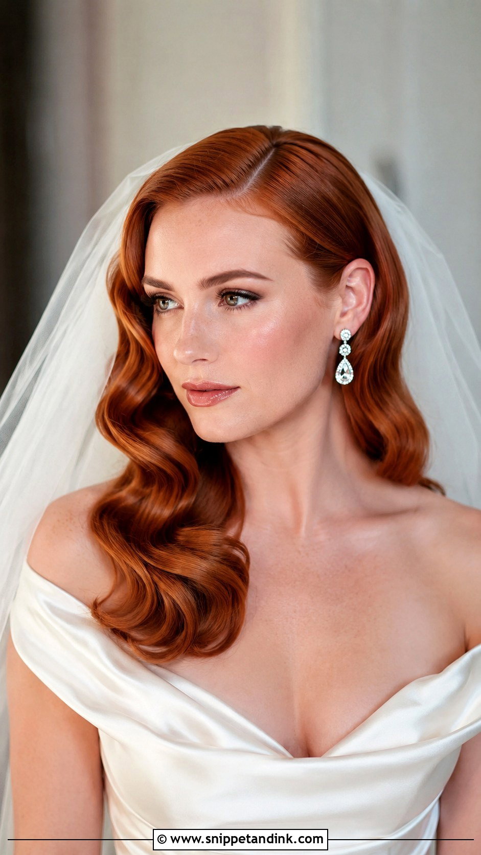Wedding Hair Hollywood Waves - Snippet and Ink - 15 Wedding Hair From Front View Ideas