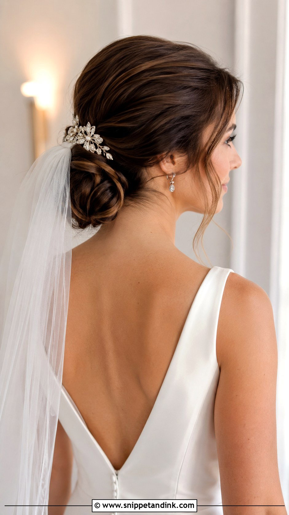 Wedding Hair Low Bun - Snippet and Ink - 20 Dream Wedding Hair Ideas