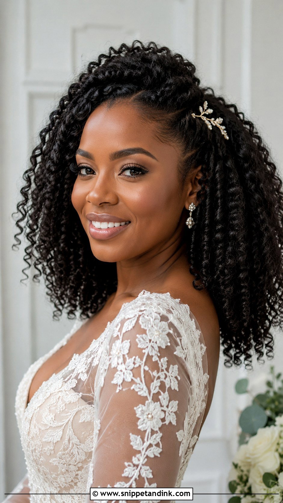 Wedding Hair Natural Curls - Snippet and Ink - 20 Dream Wedding Hair Ideas