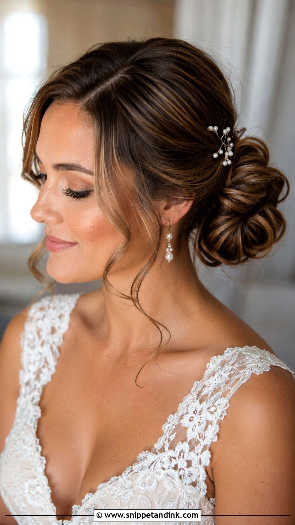 Wedding Hair Side Part Updo - Snippet and Ink - 15 Wedding Hair From Front View Ideas