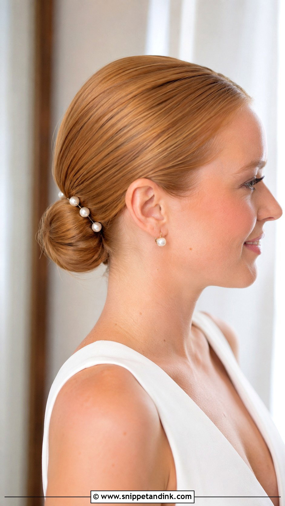 Wedding Hair Slick Back Bun For Short Hair - Snippet and Ink - 15 Wedding Hair Slick Back Bun Updo Ideas