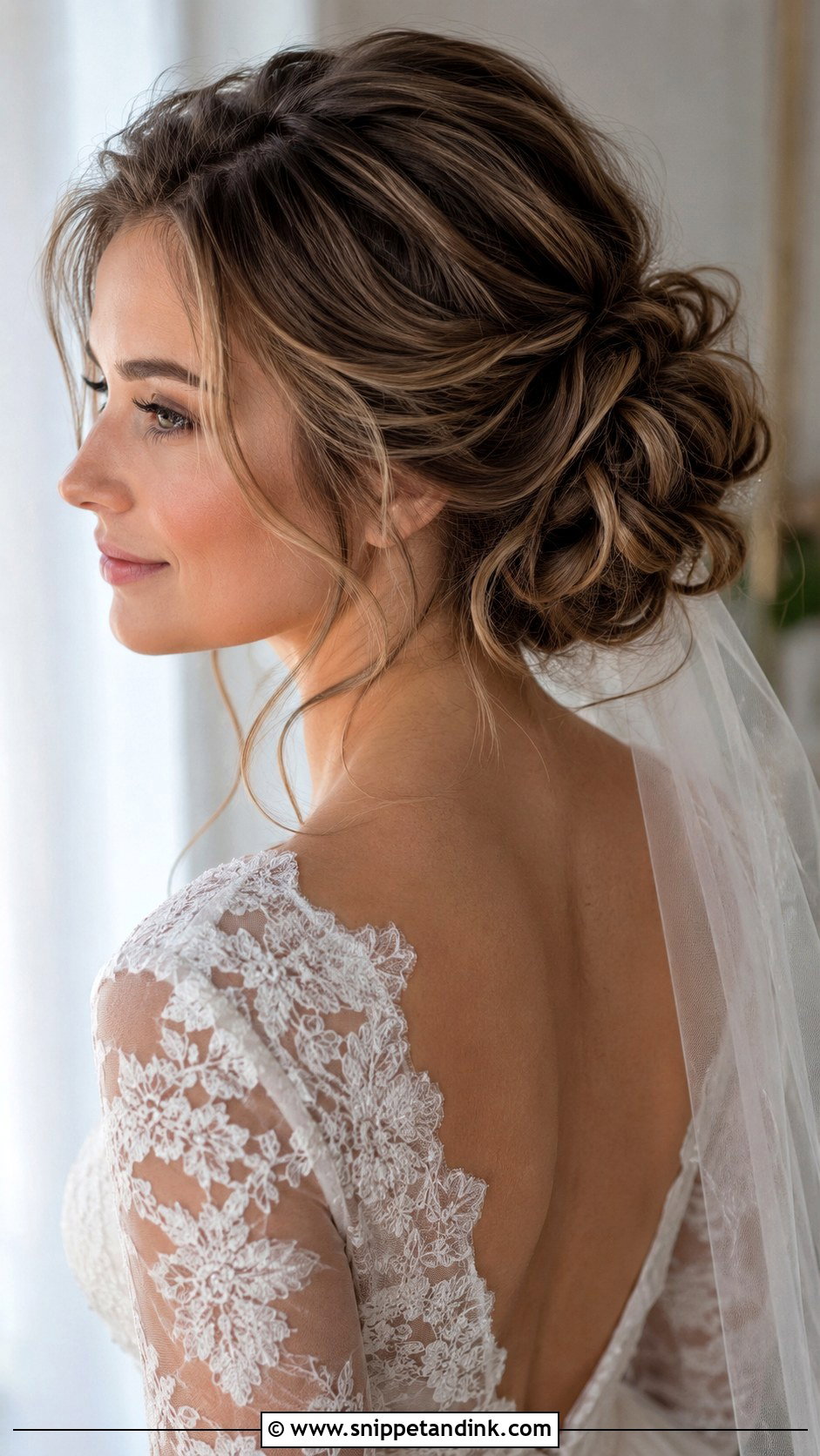 Wedding Hair Textured Chignon - Snippet and Ink - 15 Wedding Hair From Front View Ideas