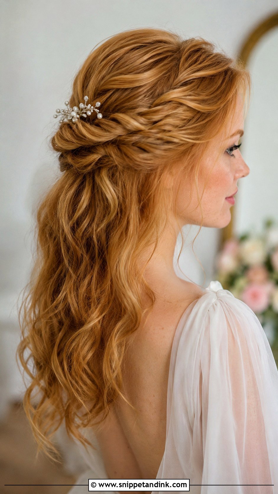 Wedding Hair Twisted Half Up - Snippet and Ink - 15 Wedding Hair From Front View Ideas