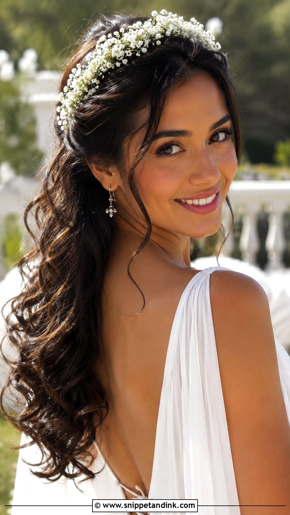 Wedding Hair With Flower Crown - Snippet and Ink - 15 Wedding Hair with Headpiece Ideas