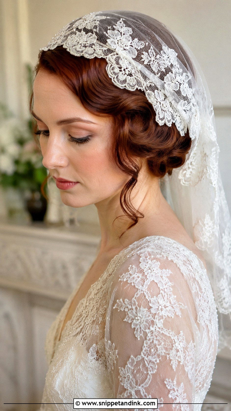 Wedding Hair With Juliet Cap Veil - Snippet and Ink - 15 Wedding Hair with Headpiece Ideas