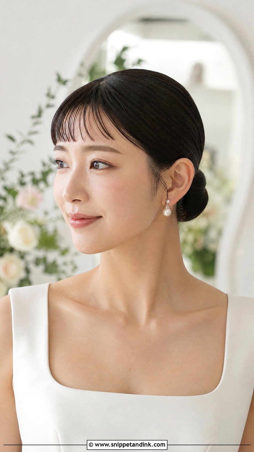 Wedding Hair With Micro Bangs - Snippet and Ink - 20 Wedding Hairstyle Bangs
