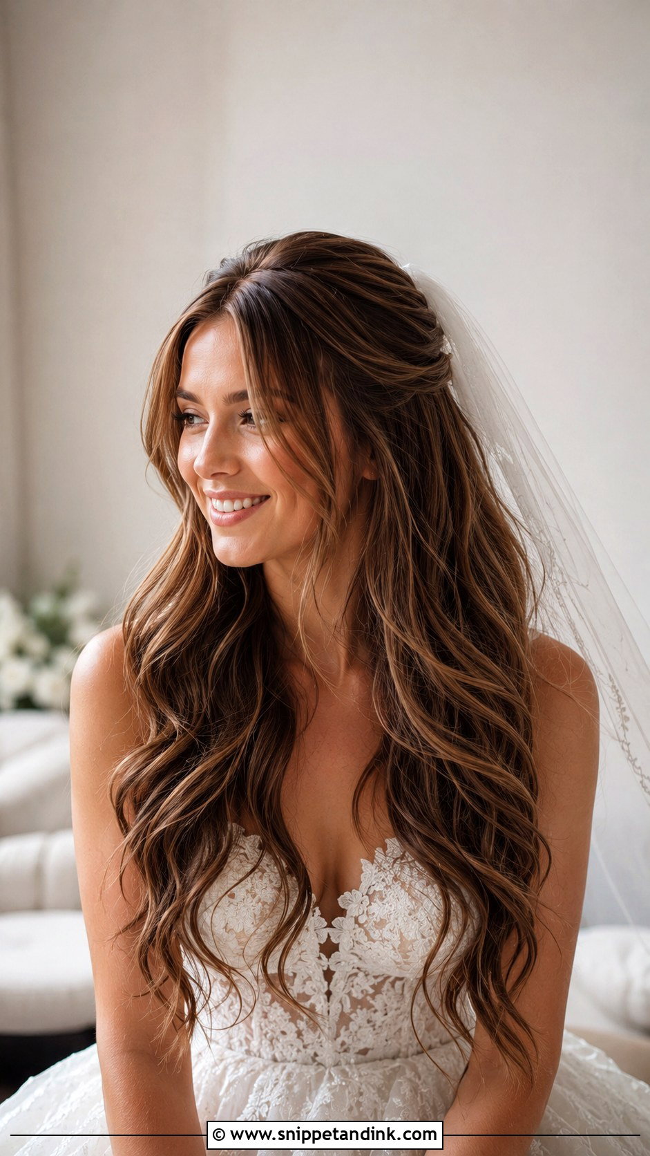 Wedding Hair With Side Bangs For Round Face - Snippet and Ink - 15 Round Face Wedding Hair Ideas
