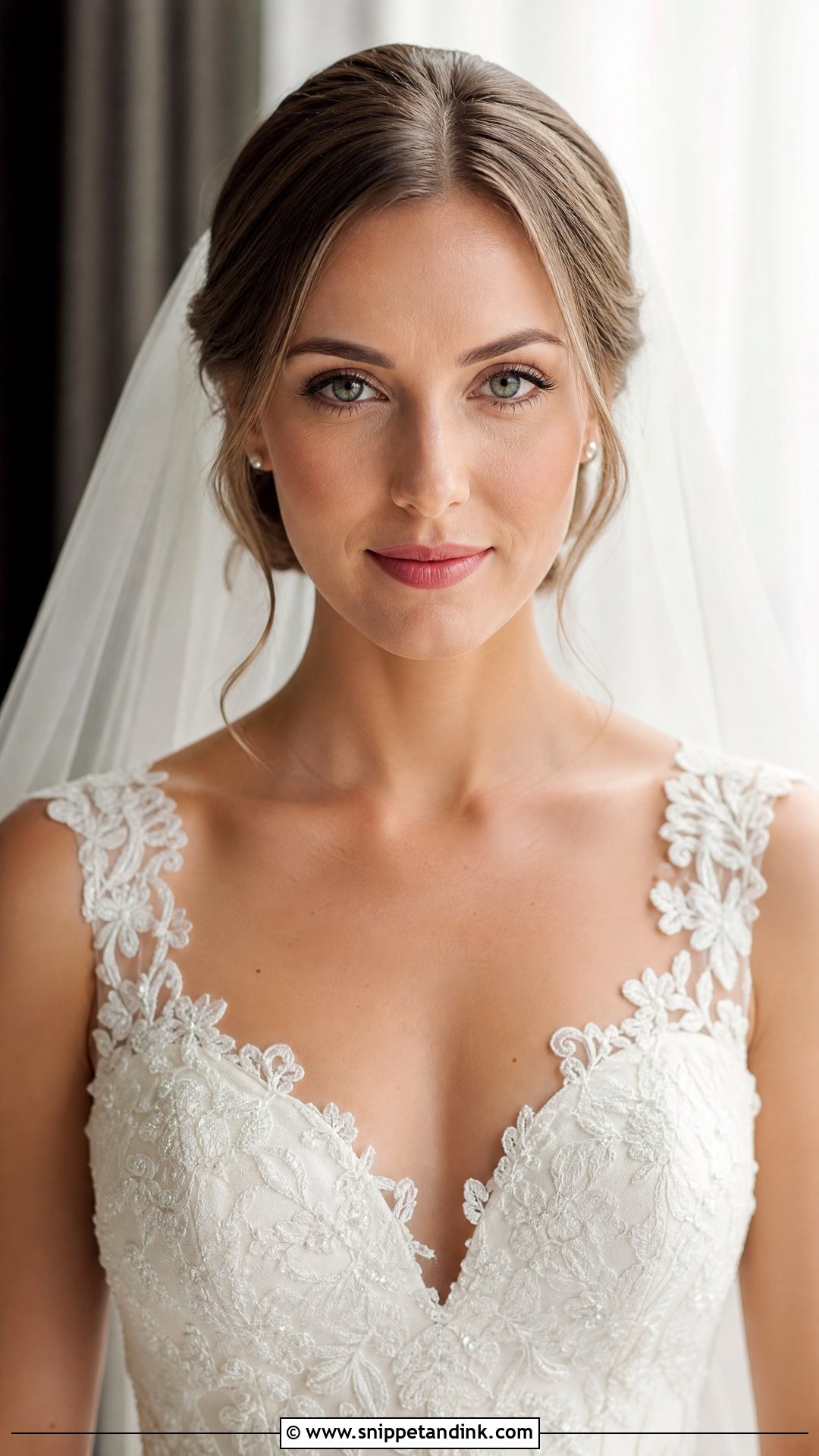 Wedding Hair With Veil Tucked Behind Ears - Snippet and Ink - 20 Wedding Hair Tucked Behind Ears
