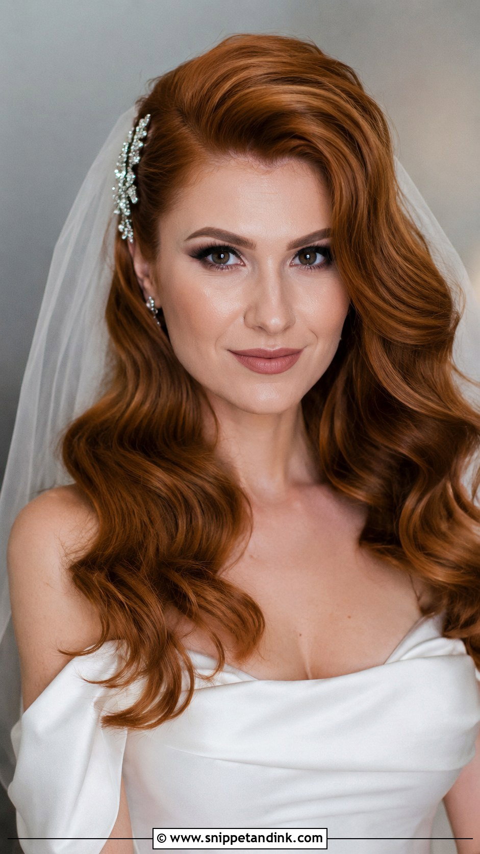 Wedding Hair With a Deep Side Part - Snippet and Ink - 20 Barbara Palvin Wedding Hair Ideas