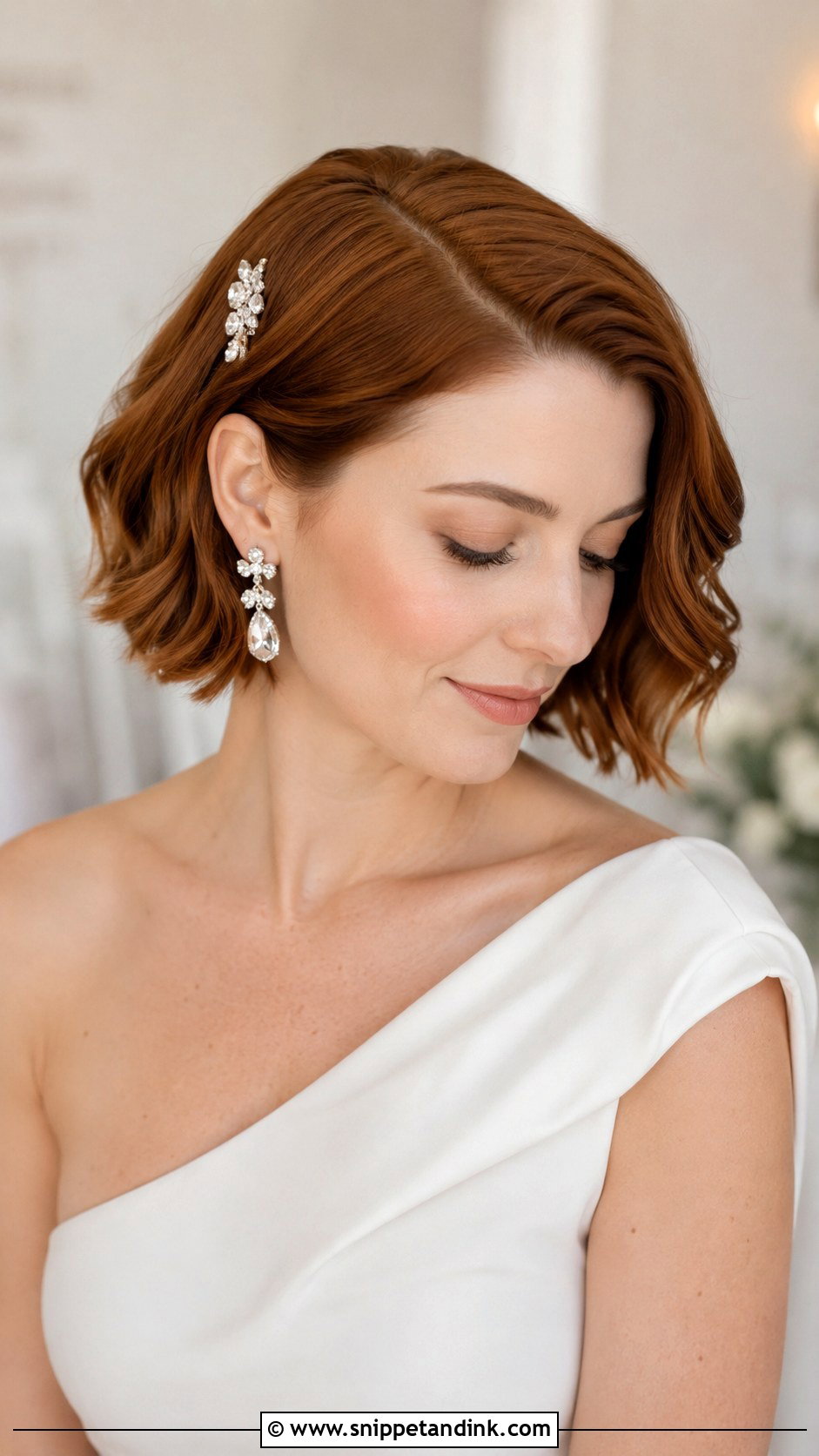 Wedding Hair for Short Hair - Snippet and Ink - 30 Wedding Hair Styles