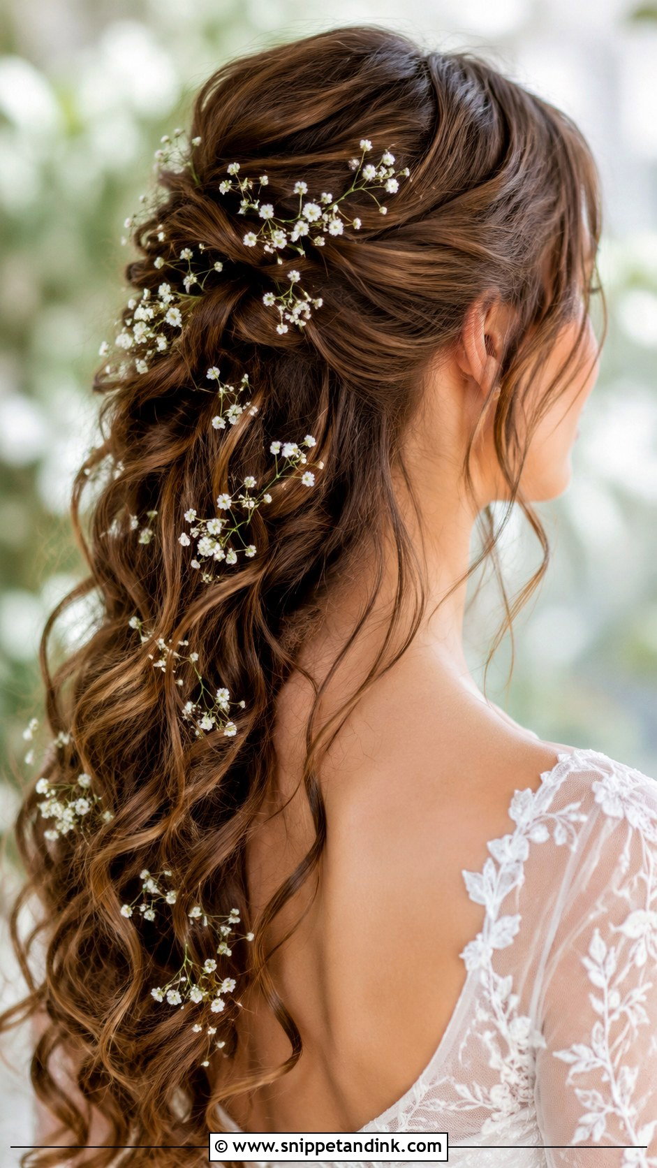Wedding Hairstyle With Babys Breath - Snippet and Ink - 25 Wedding Bridal Hair Ideas