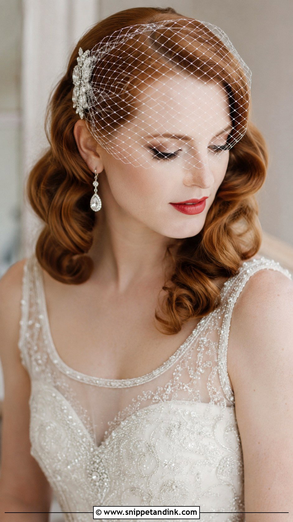 Wedding Hairstyle With Birdcage Veil - Snippet and Ink - 35 Hairstyles for Wedding