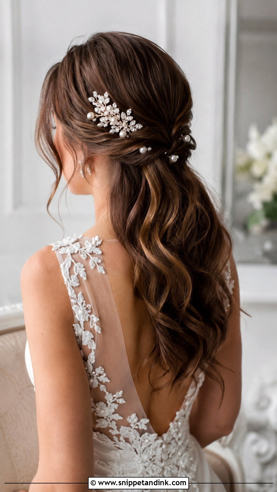 Wedding Hairstyle With Hair Accessories - Snippet and Ink - 30 Easy Wedding Hairstyles