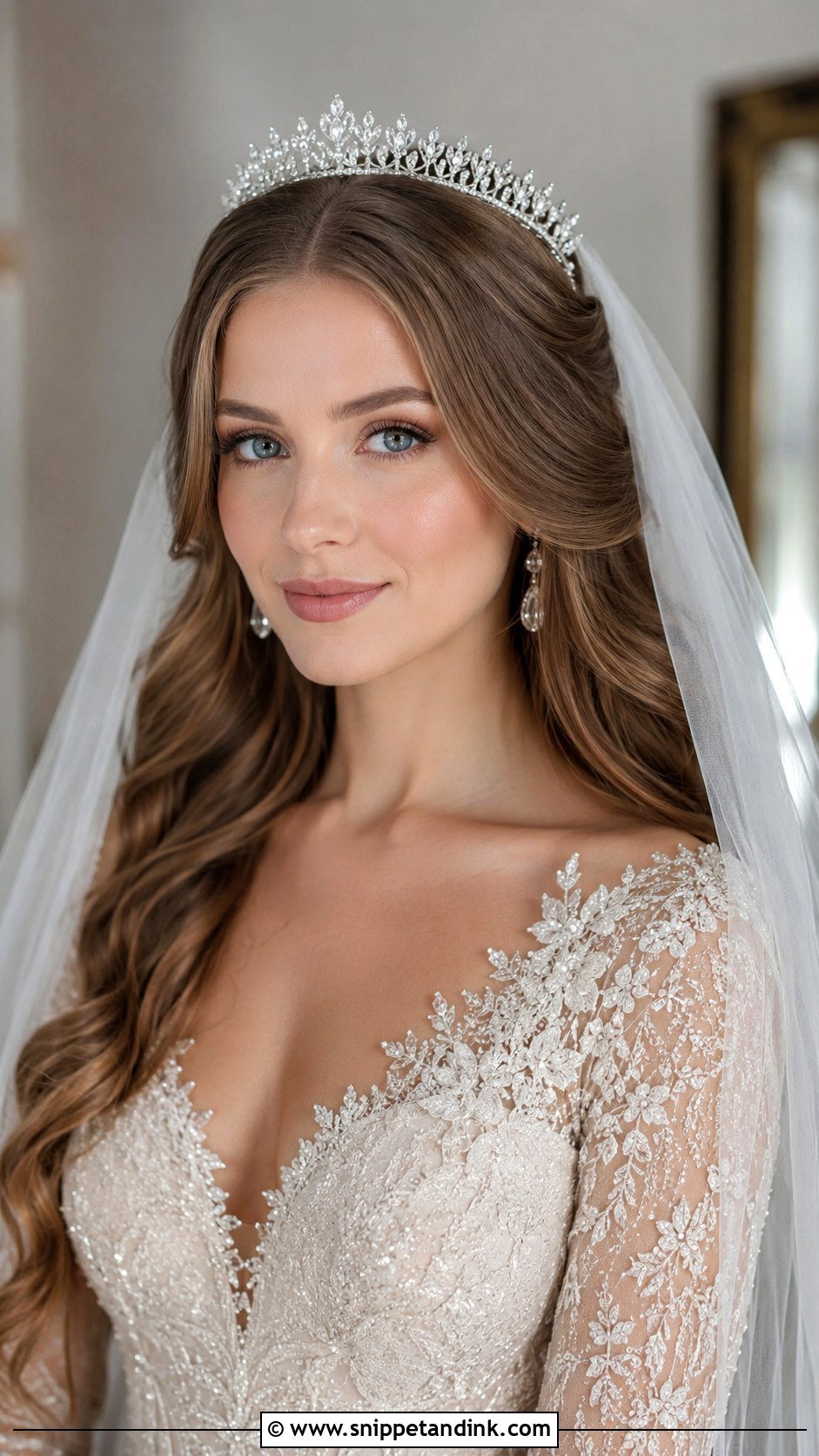 Wedding Hairstyle With Tiara - Snippet and Ink - 25 Wedding Bridal Hair Ideas
