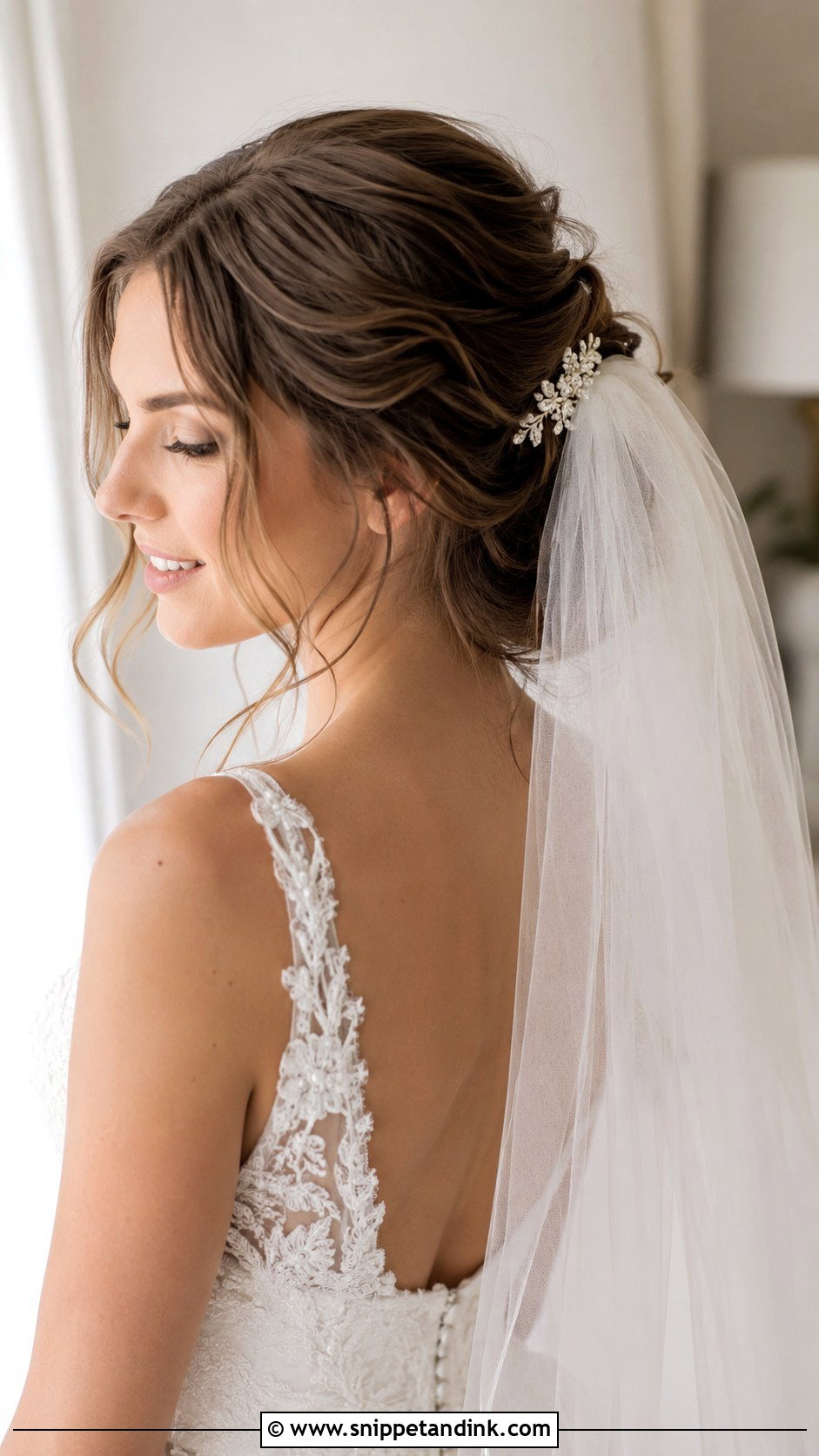 Wedding Hairstyle With Veil - Snippet and Ink - 20 Hair for Weddings