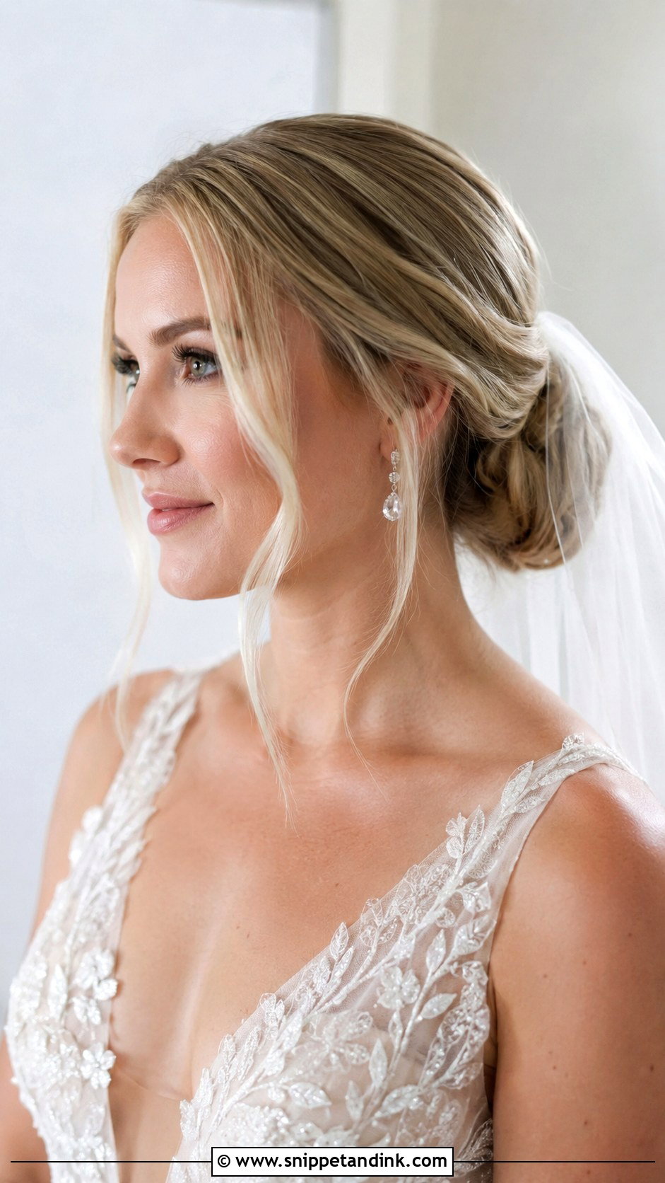 Wedding Hairstyle With Veil - Snippet and Ink - 20 Hairstyle Idea for Wedding Ideas