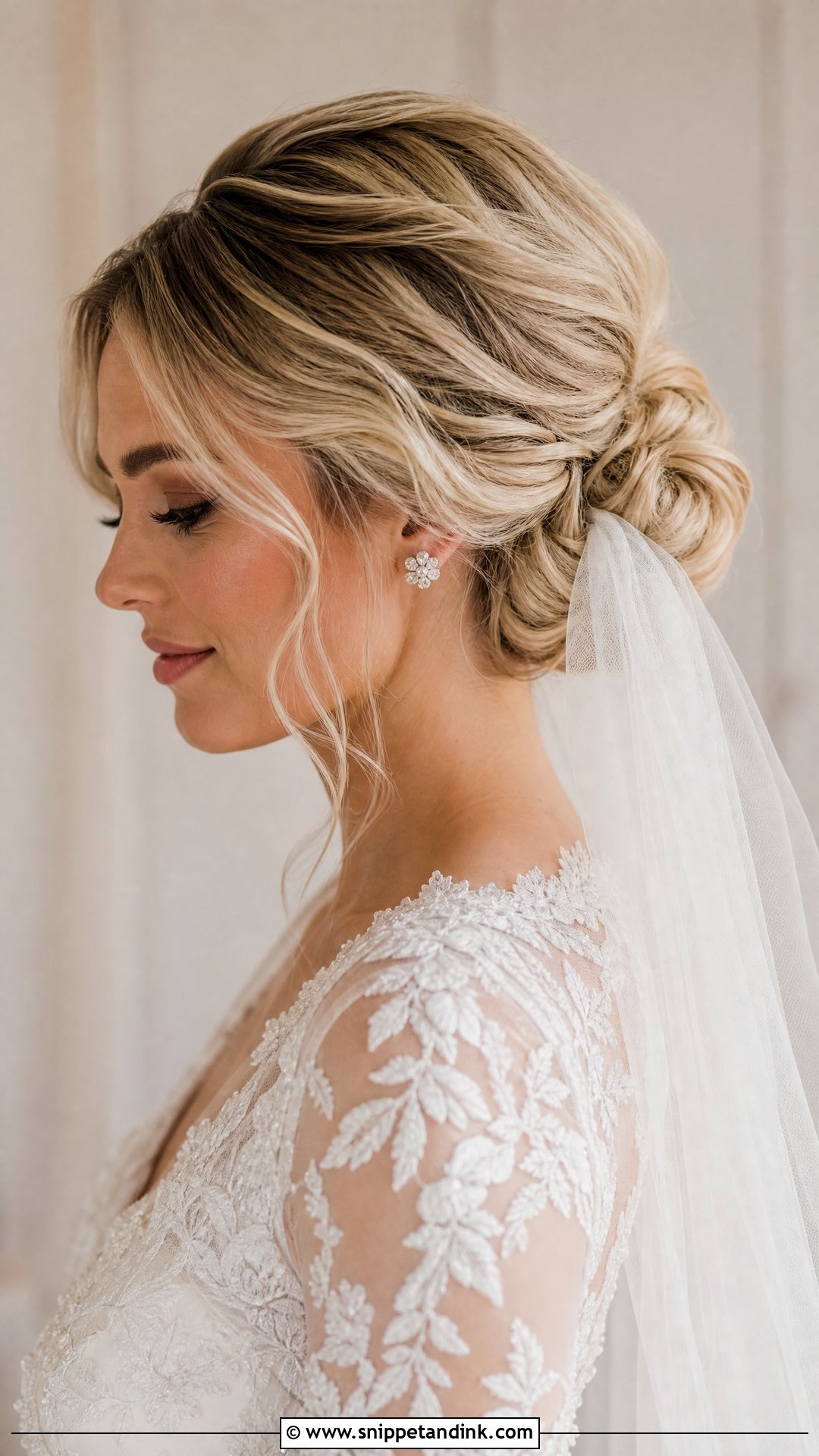 Wedding Hairstyle With Veil - Snippet and Ink - 20 Wedding Day Hairstyle Ideas