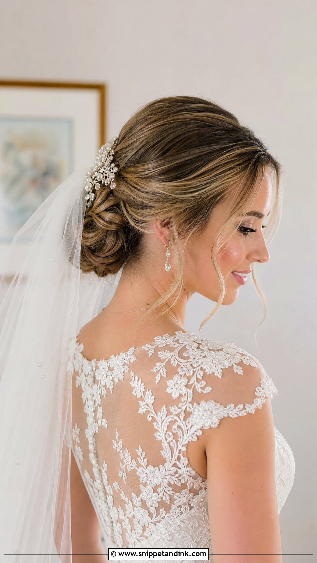 Wedding Hairstyle With Veil - Snippet and Ink - 20 Women Wedding Hairstyles