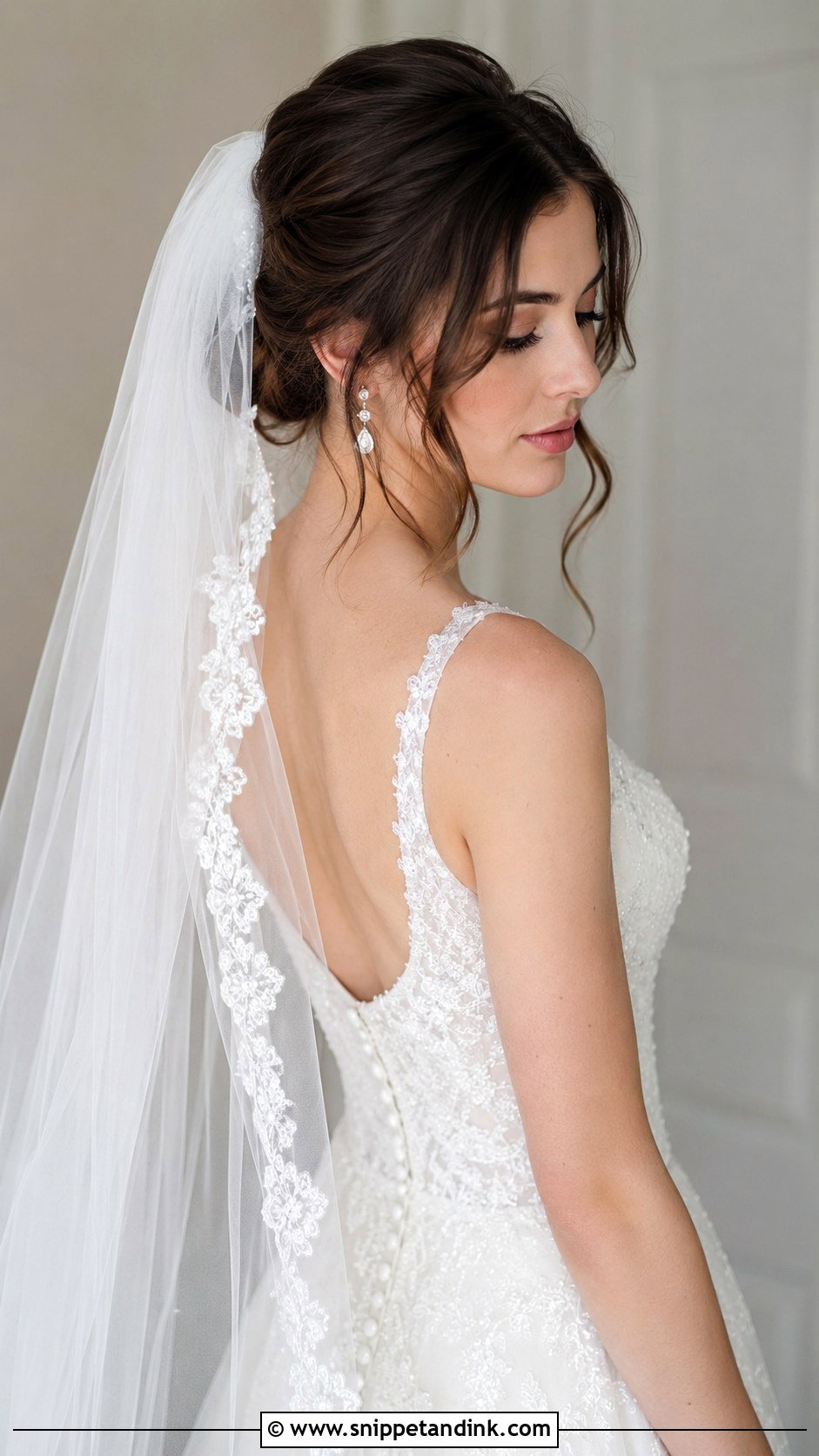 Wedding Hairstyle With Veil - Snippet and Ink - 25 Chic Wedding Hair Ideas