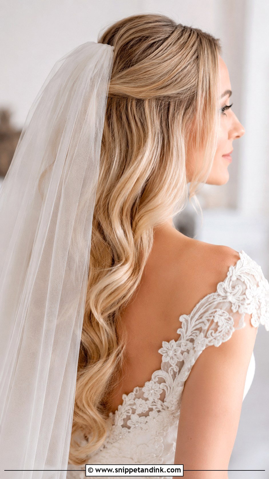 Wedding Hairstyle With Veil - Snippet and Ink - 30 Easy Wedding Hairstyles