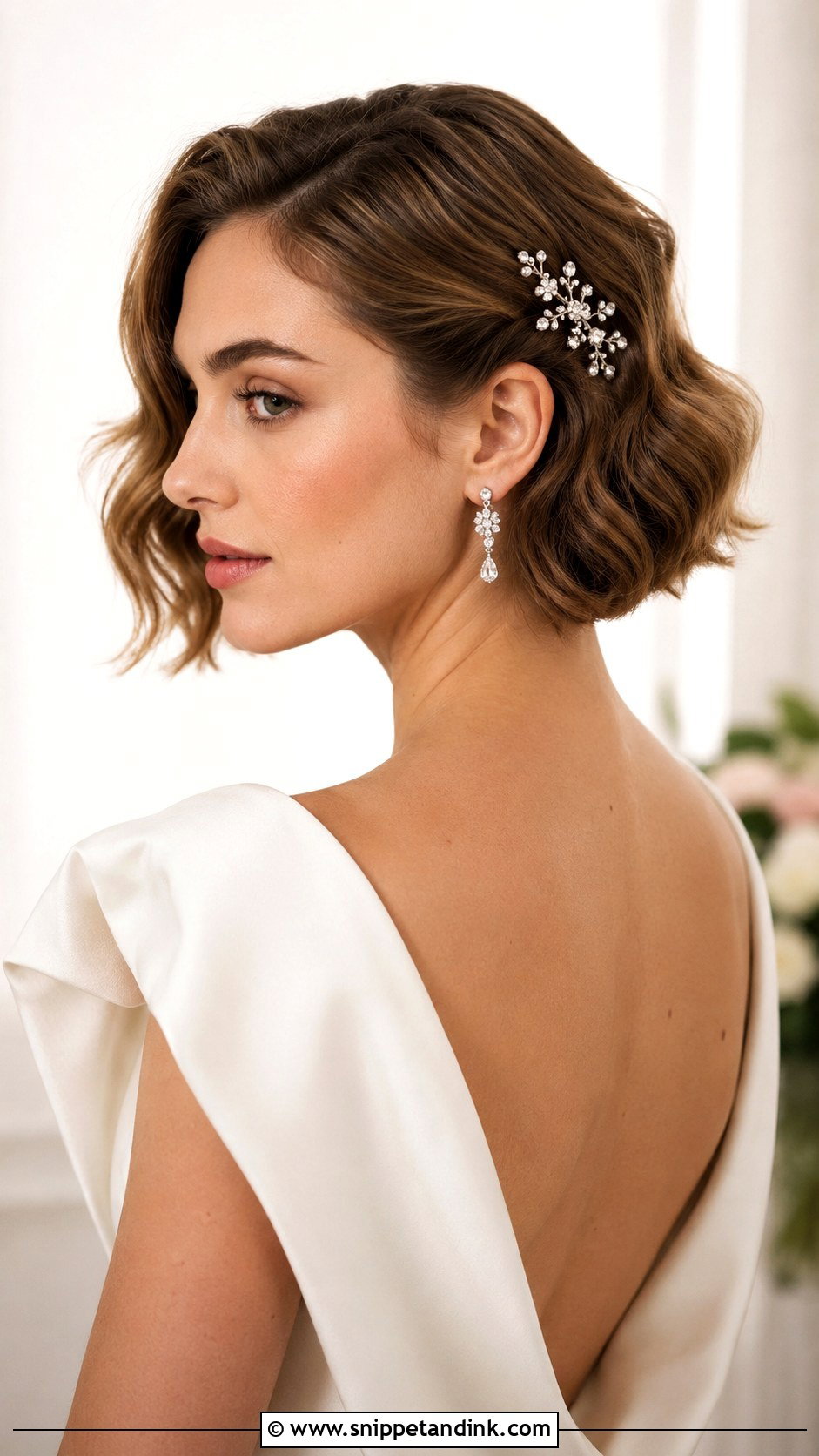 Wedding Hairstyle for Short Hair - Snippet and Ink - 35 Hairstyles for Wedding