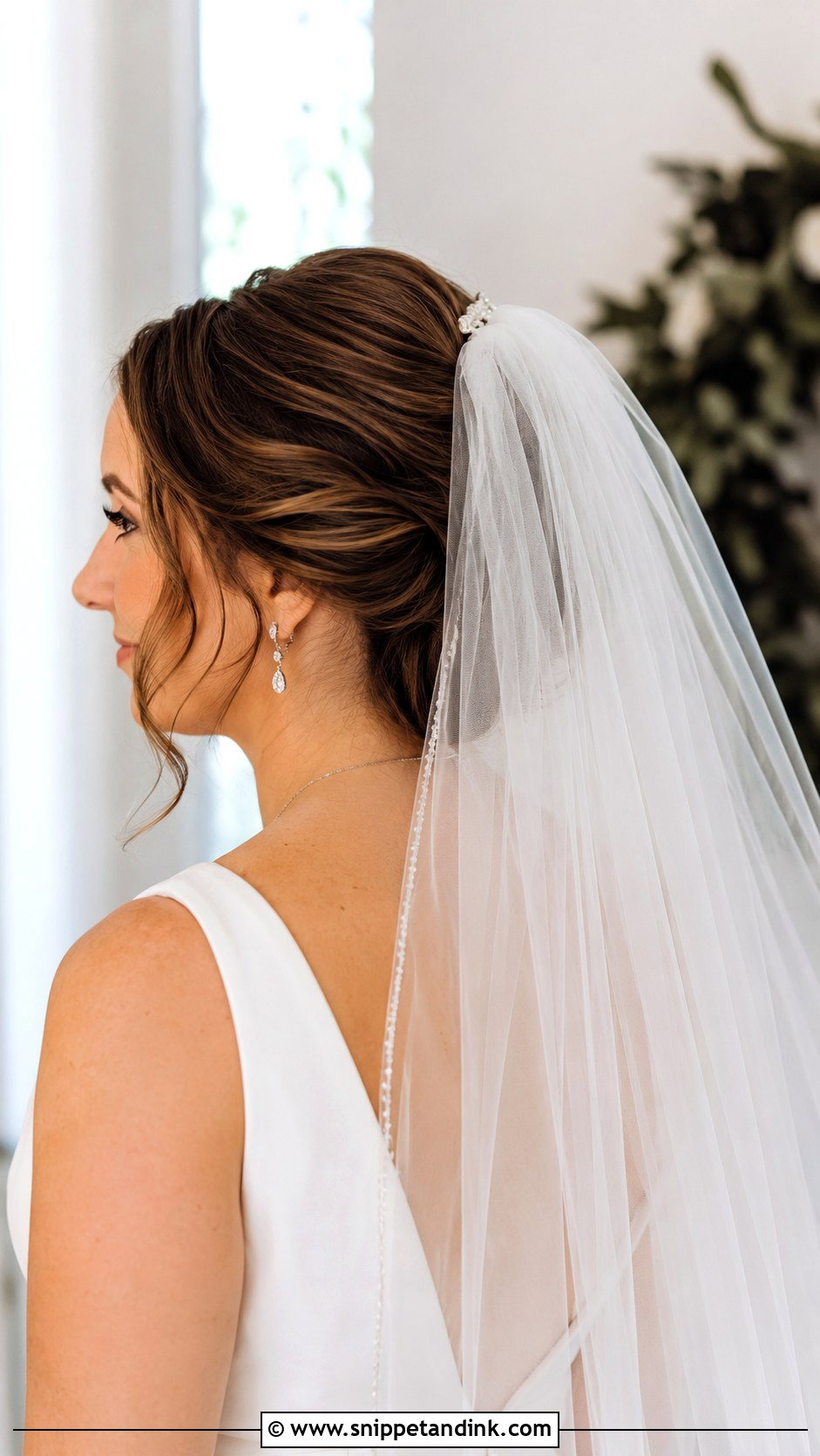 Wedding Hairstyle with Veil - Snippet and Ink - 30 Wedding Hairstyles for Bride