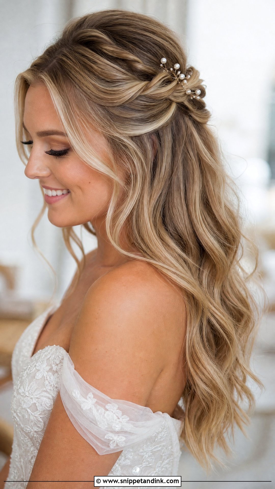 Wedding Half Up Half Down For Round Face - Snippet and Ink - 20 Wedding Hairstyle for Rounded Face Ideas