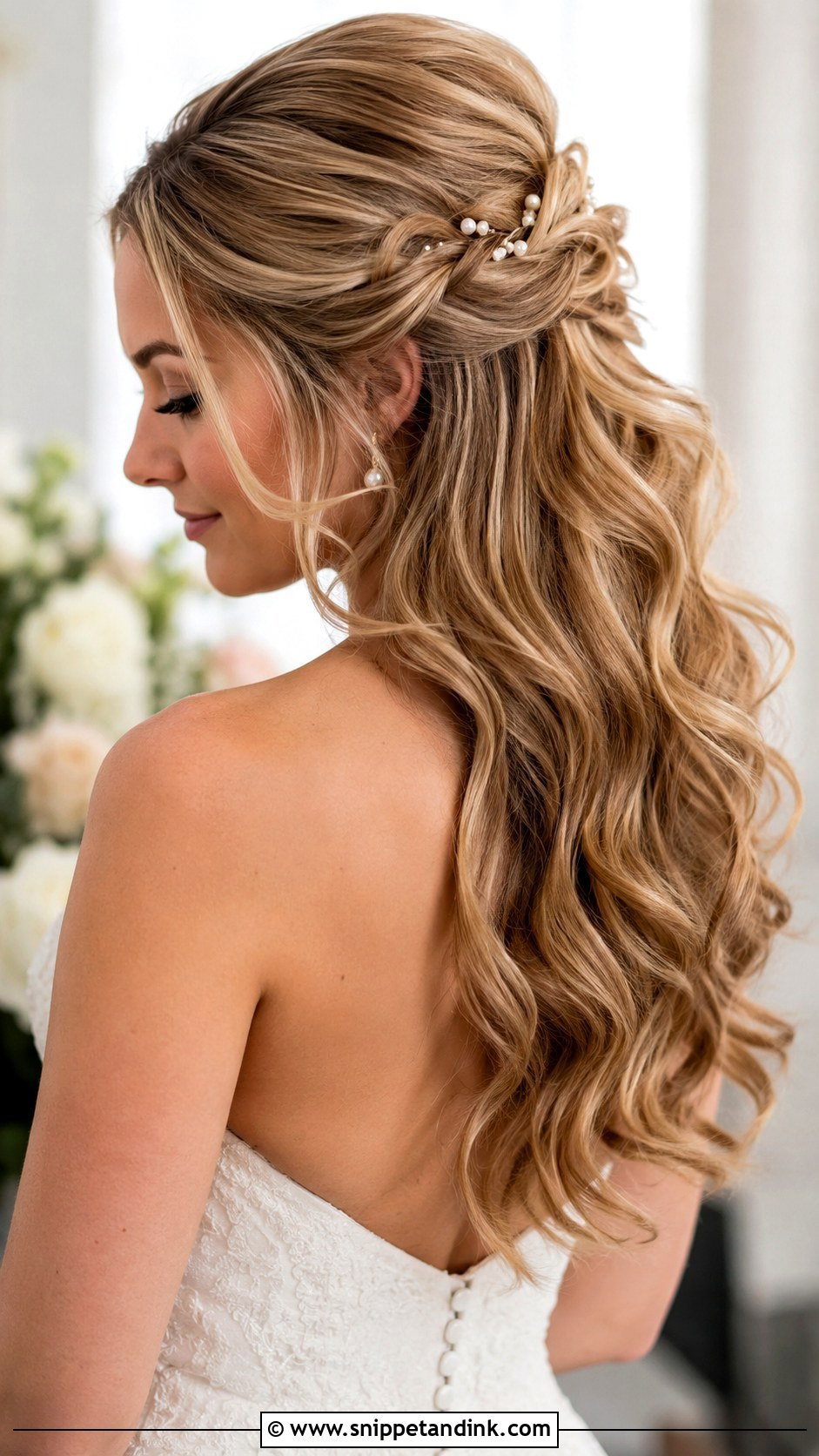 Wedding Half Up Half Down Hair - Snippet and Ink - 15 Weding Hair Style Ideas