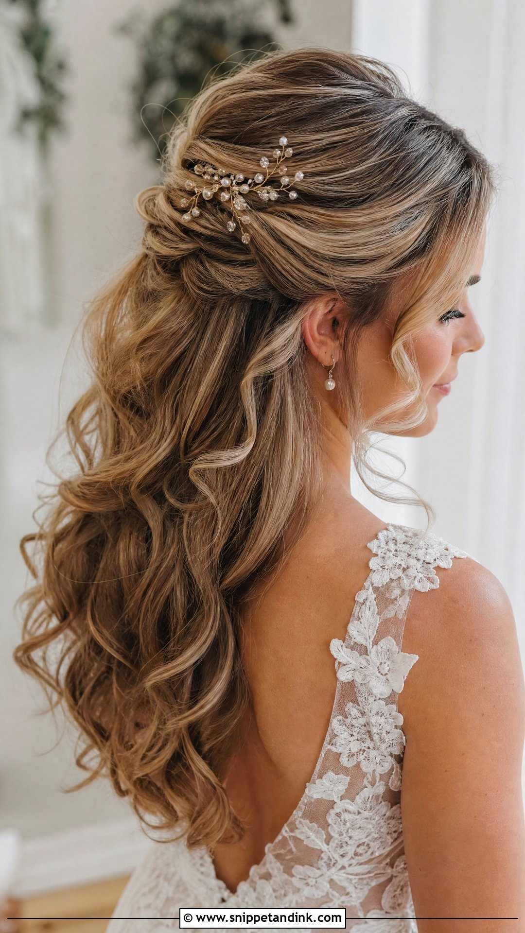 Wedding Half Up Half Down Hair - Snippet and Ink - 20 Women Wedding Hairstyle Ideas