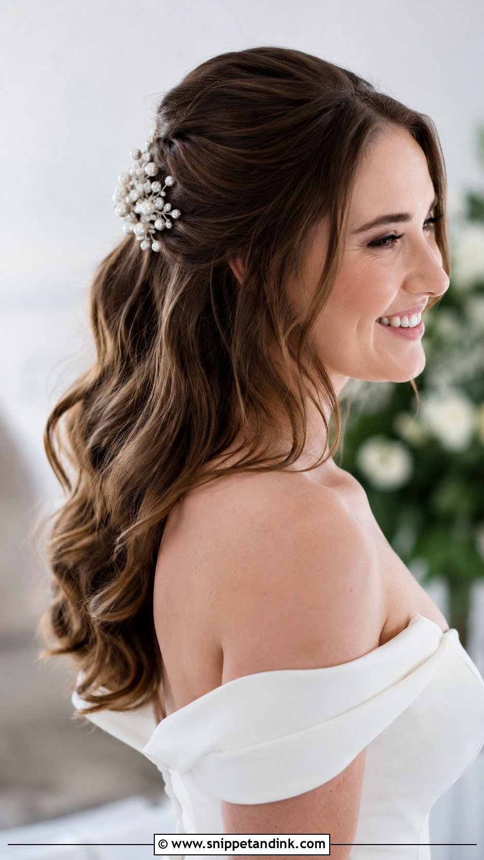 Wedding Half Up Half Down Hair - Snippet and Ink - 15 Hair Look for Wedding Ideas