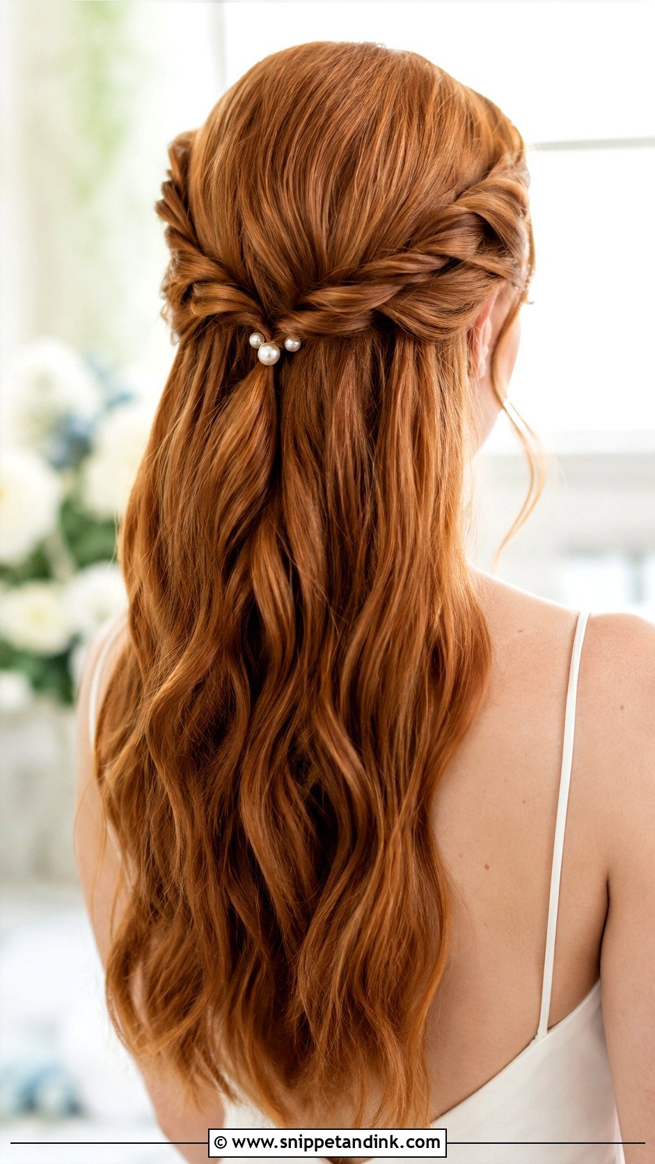 Wedding Half Up Half Down Rope Braid - Snippet and Ink - 15 Wedding Half-Up Half-Down Braid Ideas