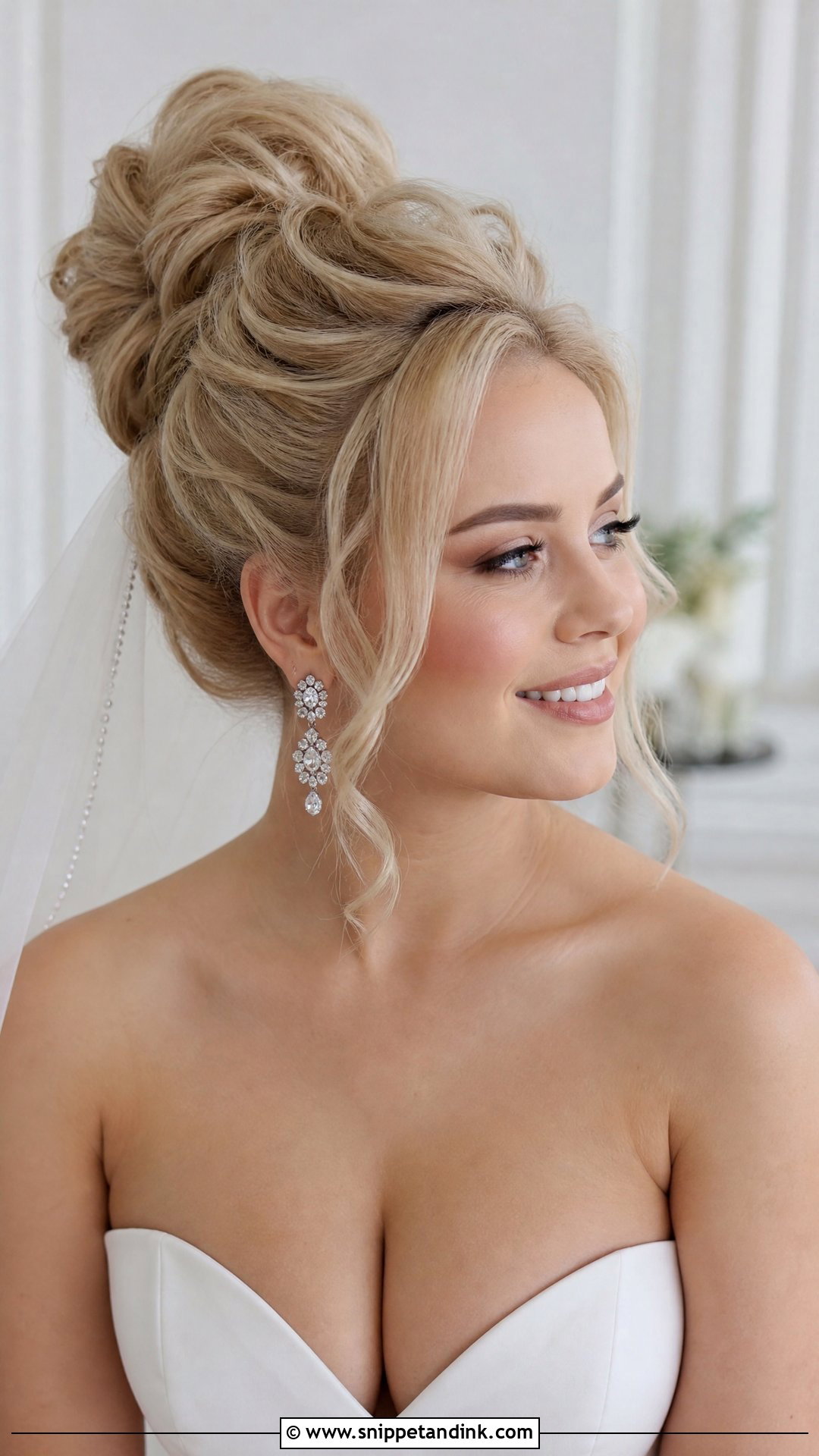 Wedding High Bun For Round Face - Snippet and Ink - 20 Wedding Hairstyle for Rounded Face Ideas